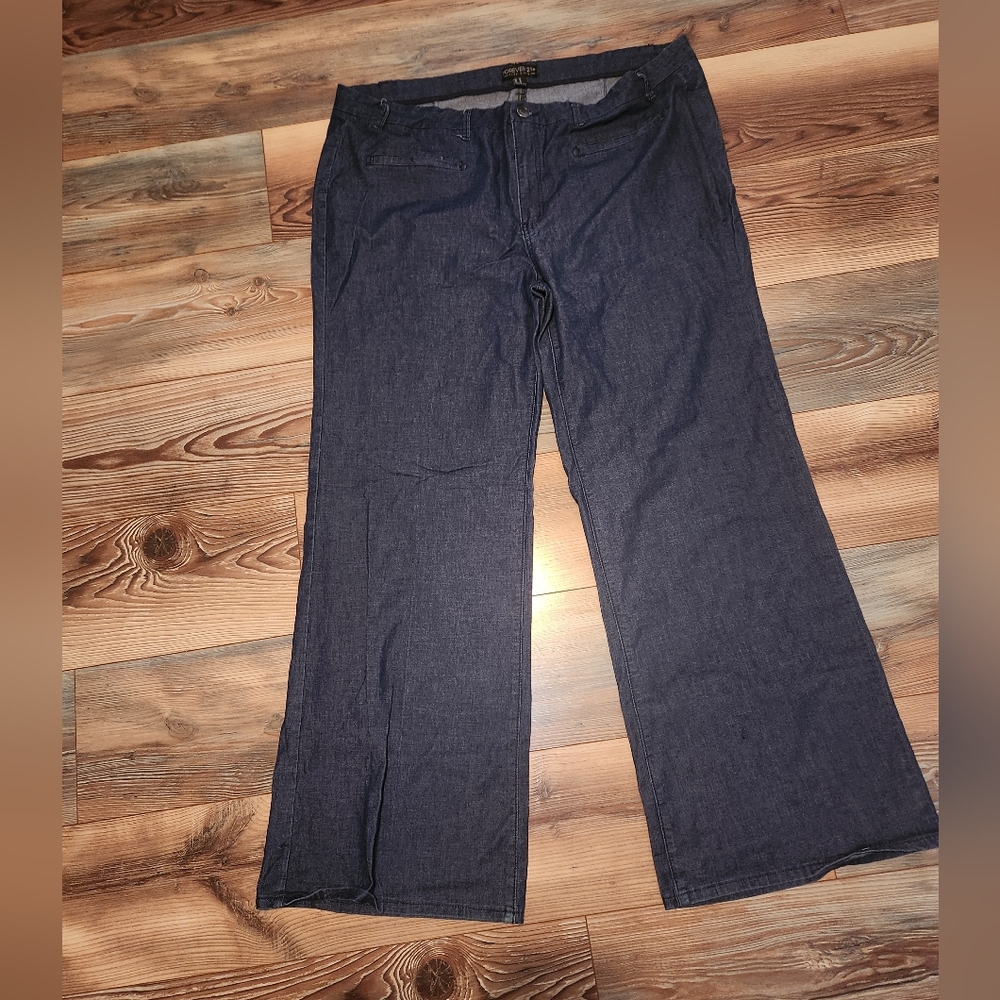 Forever 21 Plus Wide Leg Denim Size 18